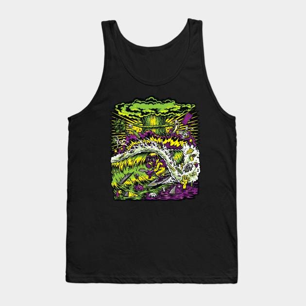 Toxic surfer Tank Top by jimbophillips